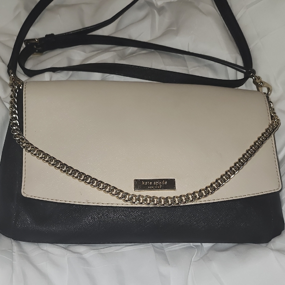 Kate Spade Two-Tone Black and Cream Crossbody Bag